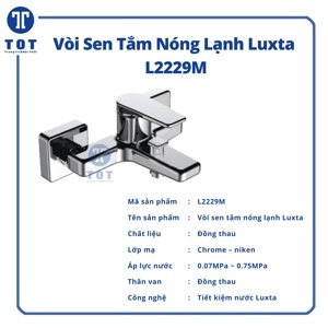 Vòi sen tắm nóng lạnh Luxta L2229M