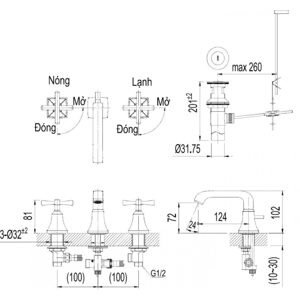 Vòi tắm Inax LFV-8100B