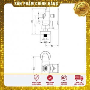 Vòi tắm sen tay Hugo HG1804