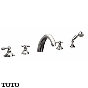 Vòi xả bồn nóng lạnh kèm sen tắm Toto TX429SCBR