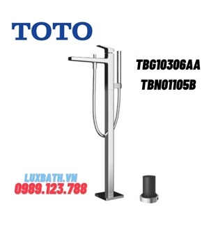 Vòi xả bồn tắm đặt sàn Toto TBG10306AA/TBN01105B