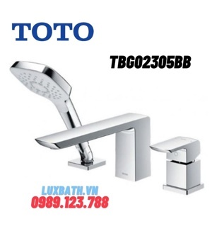 Vòi xả bồn tắm gắn bồn 3 lỗ Toto TBG02305BB