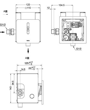 Vòi xả cảm ứng Toto DUE126UK