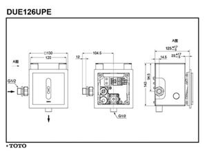 Vòi xả cảm ứng Toto DUE126UPE