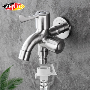 Vòi xả lạnh inox304 đa năng 2 đầu Zento SUS722