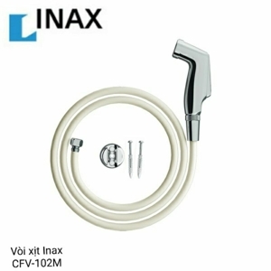 Vòi xịt Toilet Inax CFV-102M - Lõi van đồng Đầu mạ Cr/Ni