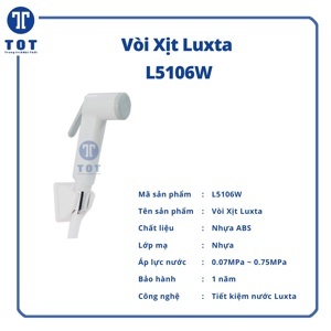 Vòi xịt toilet Luxta L5106W