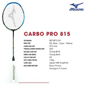 Vợt Cầu Lông Mizuno Carbo Pro 815