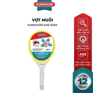 Vợt muỗi chống muỗi tiện lợi Sunhouse SHE-E200