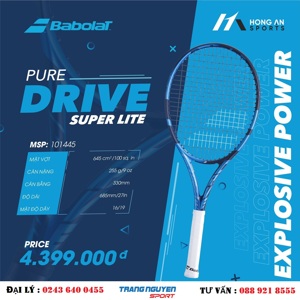 Vợt tennis Babolat Pure Drive Super Lite 2021 101445 (255gr)