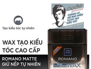 Wax tạo kiểu tóc Romano Wax Restyleable Matte 68g