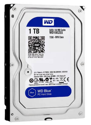 Ổ cứng HDD Western WD Caviar Blue 1TB /7200Rpm / Cache 64MB /Sata 3