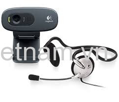 Webcam Logitech C270H -  Có tai nghe