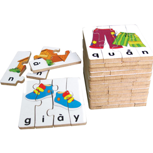 Bộ ghép hình học chữ 2 Winwintoys 66442