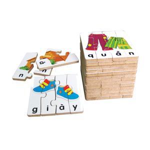 Bộ ghép hình học chữ 2 Winwintoys 66442