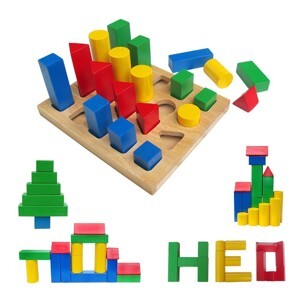 Bộ hình học cao thấp Winwintoys 67042