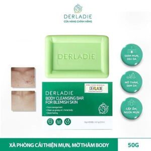 Xà Phòng Giảm Mụn Cơ Thể Derladie Body Cleansing Bar For Blemish Skin 50g
