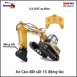 Xe Cào Điều Khiển Xúc Đất Bằng Sắt HN1550