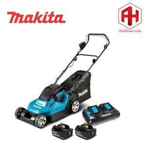 Xe cắt cỏ đẩy dùng pin Makita DLM382CM2 36V (Sạc 2 cổng(DC18SH), 2 pin 4.0Ah(BL1840B))