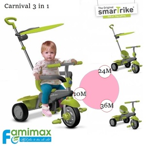 Xe đạp cảm ứng 3 in 1 SmartTrike Carnival 114514