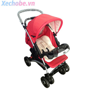 Xe đẩy 2 chiều Gluck C68 (đỏ & be)