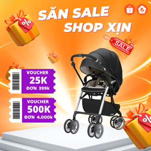 Xe đẩy Combi Umbretta 4 bánh quay tự động