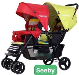 Xe đẩy trẻ em đôi Seebaby T12