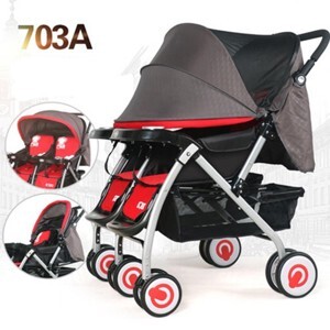 Xe đẩy đôi trẻ em Baobaohao 703AD