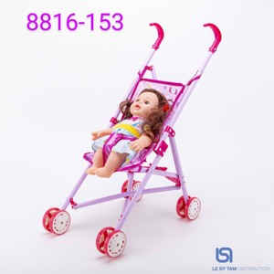 Xe đẩy em bé kèm búp bê 8816-153