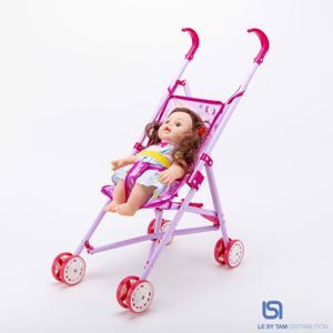 Xe đẩy em bé kèm búp bê 8816-153