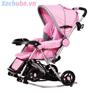 Xe đẩy hai chiều COOZY ARIEL 126 - màu xám/ hồng