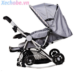 Xe đẩy hai chiều COOZY ARIEL 126 - màu xám/ hồng