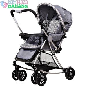 Xe đẩy hai chiều COOZY ARIEL 126 - màu xám/ hồng