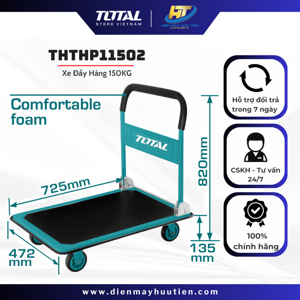 Xe đẩy hàng có thể gập lại Total THTHP11502