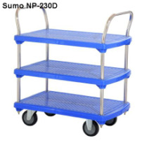 Xe đẩy hàng sàn nhựa 3 tầng Sumo NP-230D