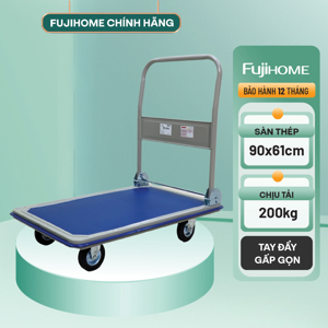 Xe đẩy hàng sàn thép 4 bánh Fujihome SH300