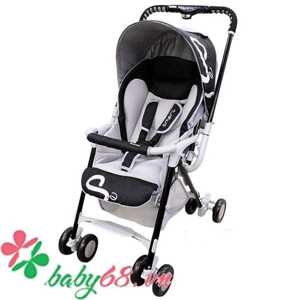 Xe đẩy trẻ em Lucky Baby Smart S2 888018 - màu RD/ BK/ OR, 2 chiều