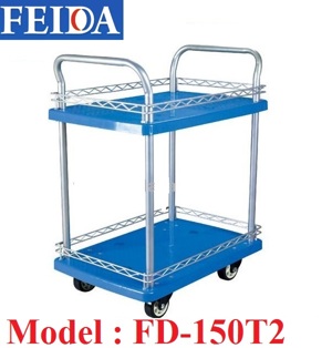 Xe đẩy sàn nhựa 2 tầng Feida FD 150 T2