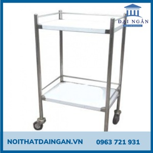 Xe đẩy tiêm 3 tầng Inox XDT02