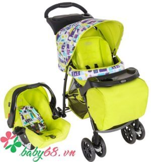 Xe đẩy trẻ em màu vàng Travel System Graco Mirage + Toy Town 1913562