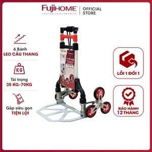 Xe kéo đẩy leo cầu thang 6 bánh rút gọn Fujihome CC-675