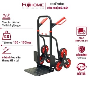 Xe kéo đẩy leo cầu thang 6 bánh rút gọn Fujihome CC-6150