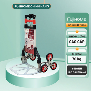 Xe kéo đẩy leo cầu thang 6 bánh rút gọn Fujihome CC-675