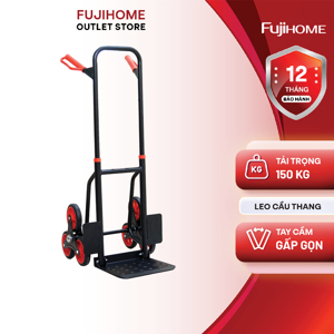 Xe kéo đẩy leo cầu thang 6 bánh rút gọn Fujihome CC-6150