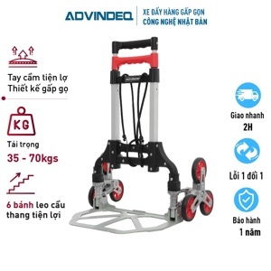 Xe kéo đẩy leo cầu thang 6 bánh rút gọn Advindeq TL-35/70