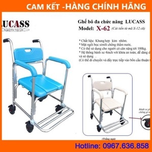 Xe lăn bánh nhỏ Lucass X-12 - có tay thắng