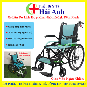 Xe lăn hợp kim nhôm Lucass X68L