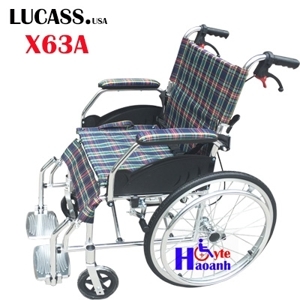 Xe lăn siêu nhẹ cho người nhỏ nhẹ và đi du lịch Lucass X63A