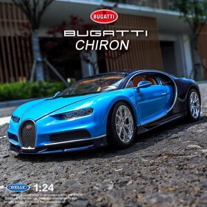 Xe mô hình Bugatti Chiron Blue 1:24 Welly