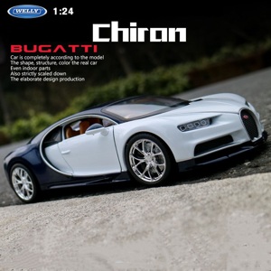 Xe mô hình Bugatti Chiron Blue 1:24 Welly